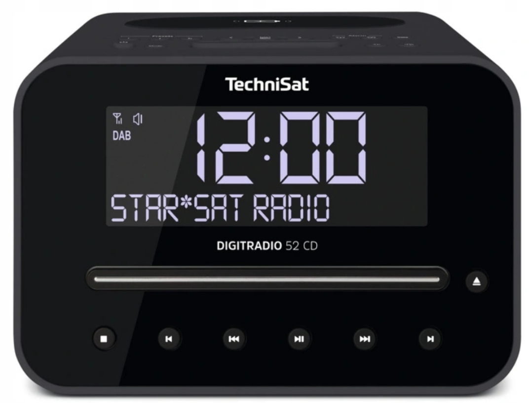 Radiobudzik TECHNISAT Digitradio 52 CD DAB+ FM Czarny Odtwarzacz CD