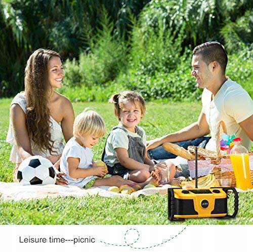 Radio budowlane Ueme DB322 DAB+ FM Bluetooth Żółty