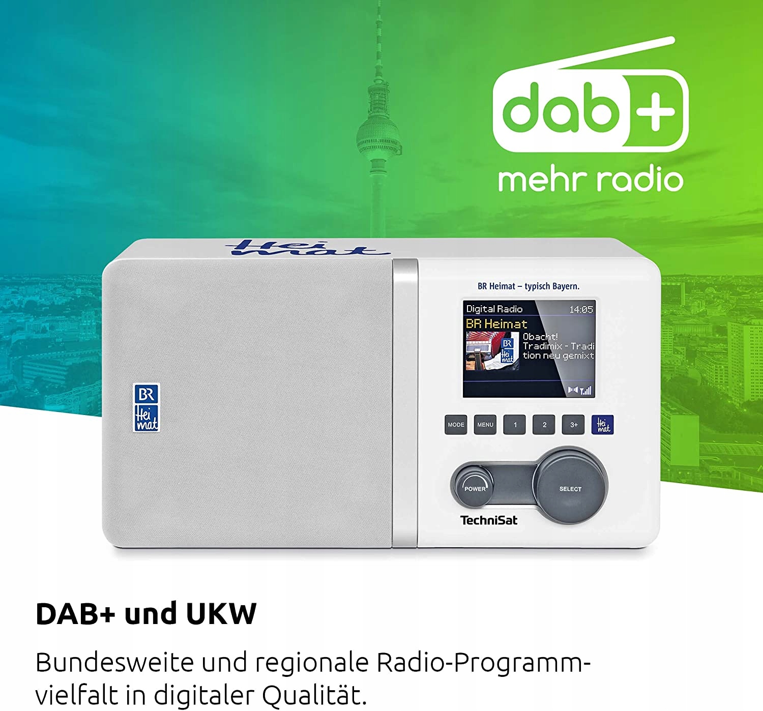 RADIO SIECIOWE DAB+ FM TECHNISAT DIGITRADIO 300 BR