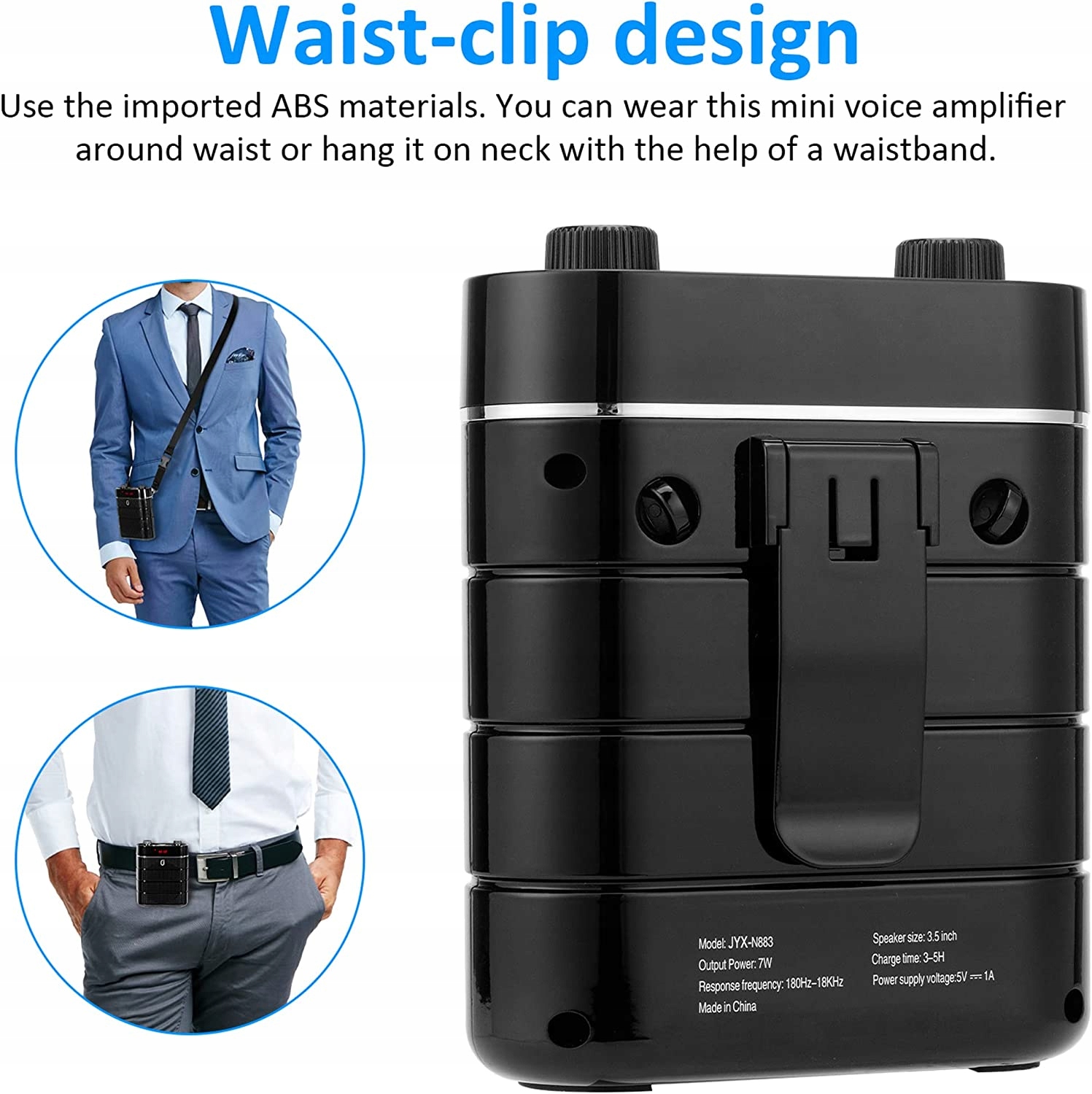 Głośnik przenośny JYX z bezprzewodowym mikrofonem