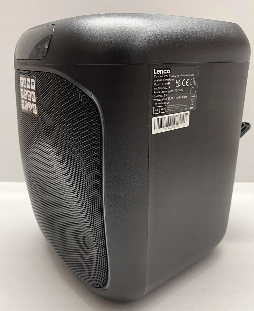 Przenośny głośnik Lenco PA-100 PartyBox Bluetooth 5.0 z TWS