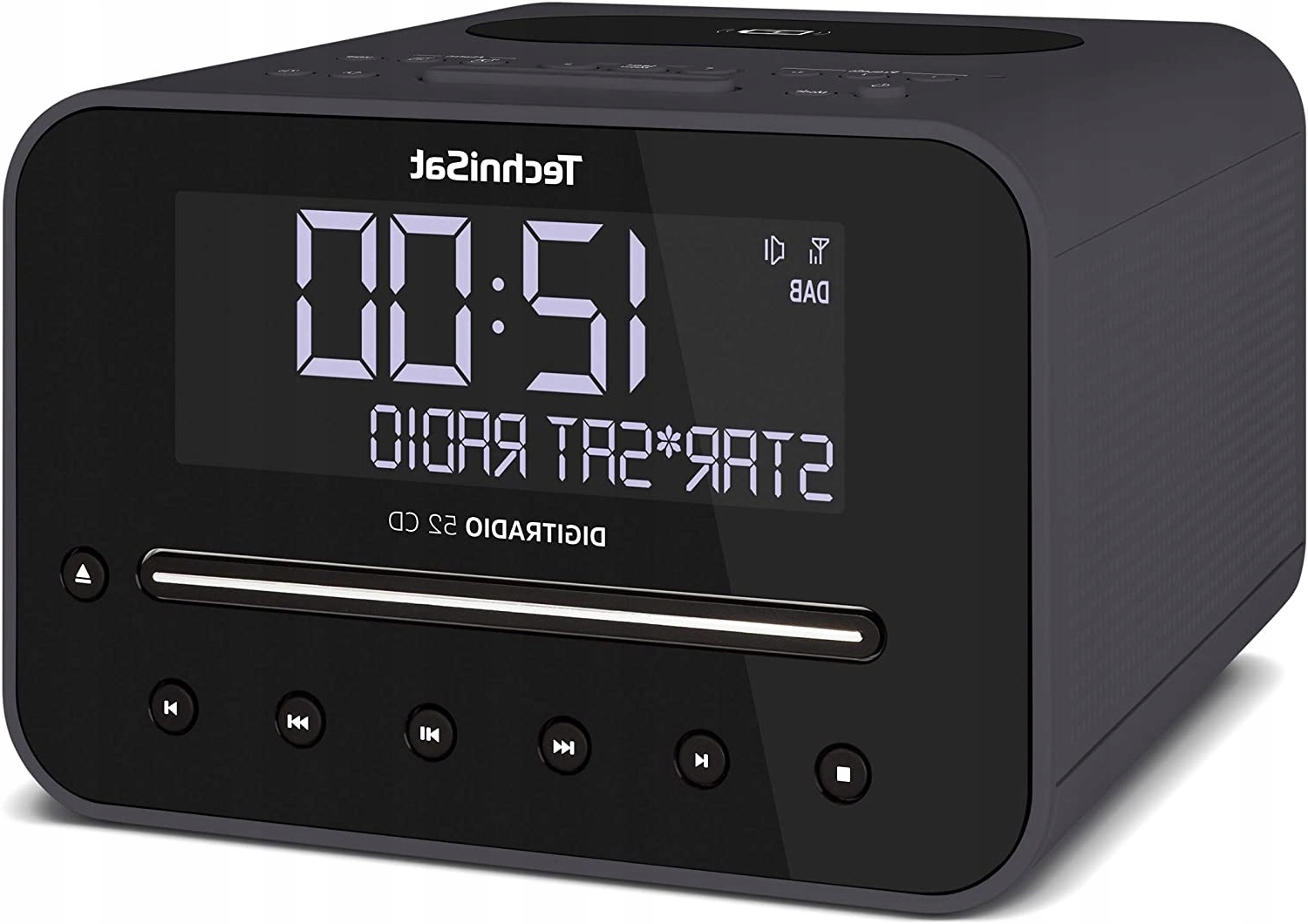 Radiobudzik TECHNISAT Digitradio 52 CD DAB+ FM Czarny Odtwarzacz CD
