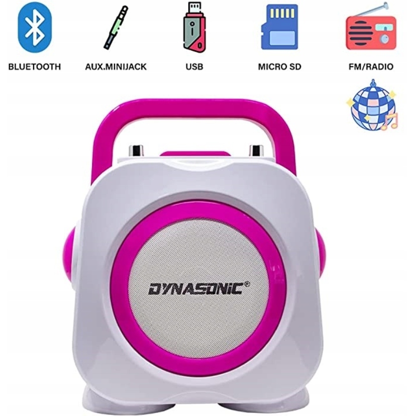 Zestaw do Karaoke DYNASONIC DK-201 Oświetlenie RGB