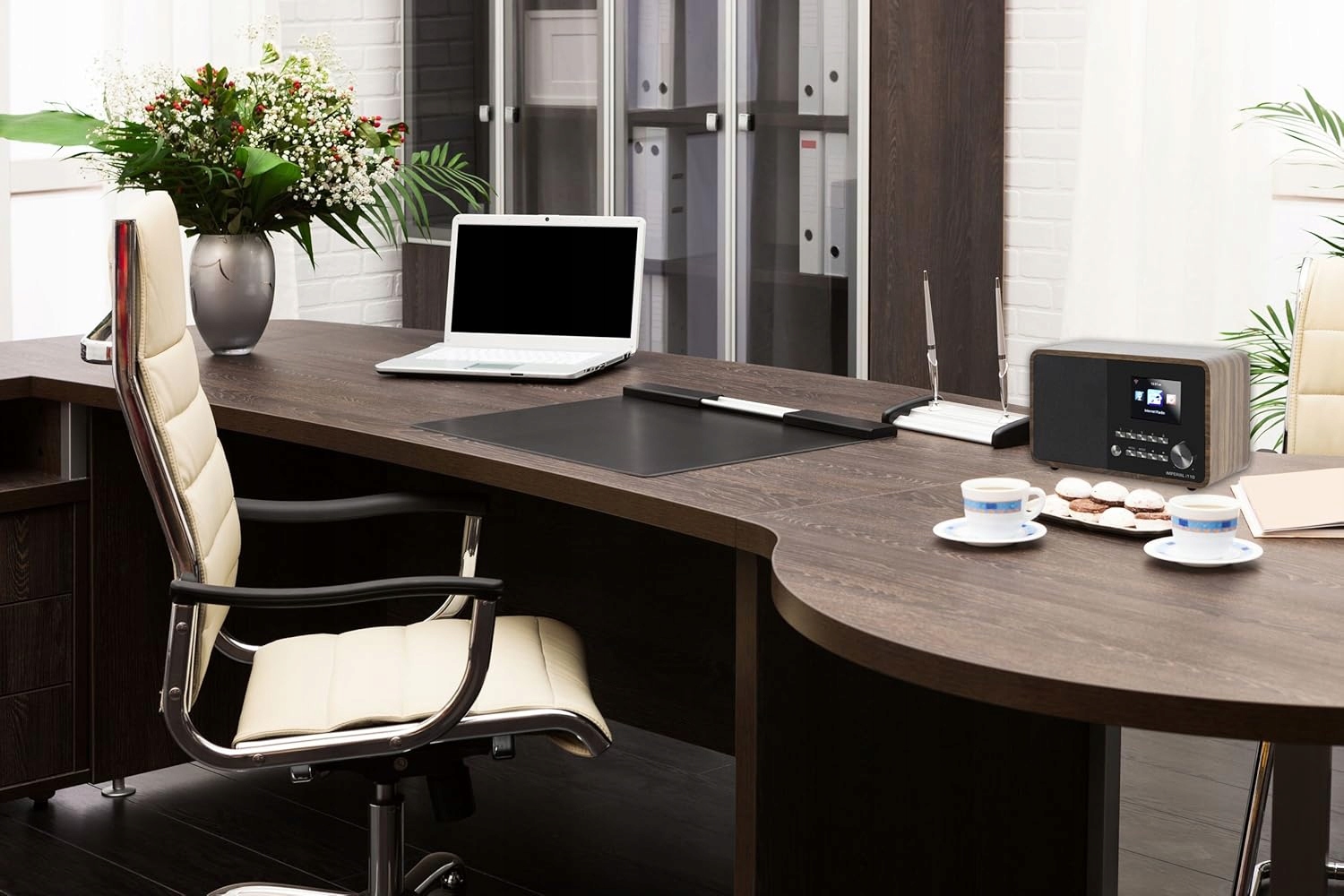 Radio sieciowe internetowe DAB+ Imperial i110 WiFi Brązowy