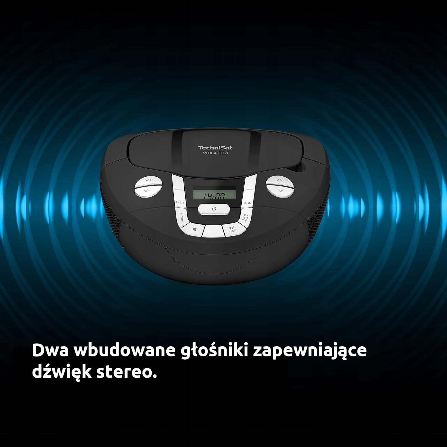 Radioodtwarzacz Boombox TECHNISAT Viola CD-1 Bluetooth Czarny