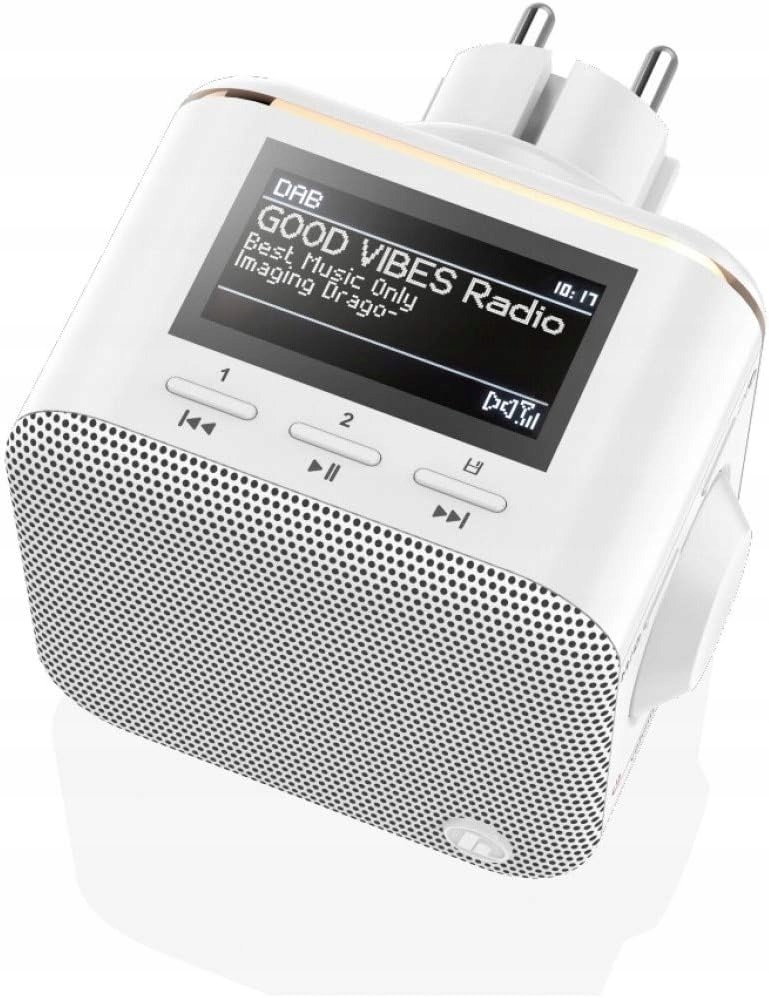 Radio sieciowe DAB+, FM Hama DR40BT-PlugIn wtyczkowe z gniazdkiem Białe HIT