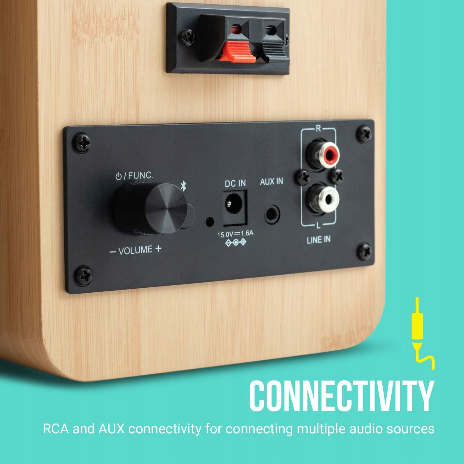 GŁOŚNIKI PODSTAWKOWE JAM BOOKSHELF BLUETOOTH LINE IN AUX IN