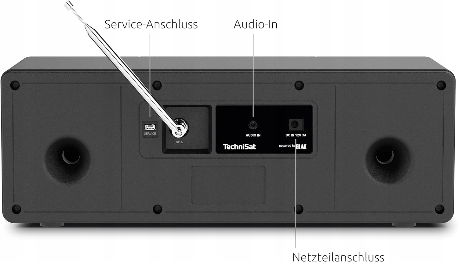 Radio sieciowe DAB+, FM TECHNISAT Digitradio 4 Czarny Bluetooth
