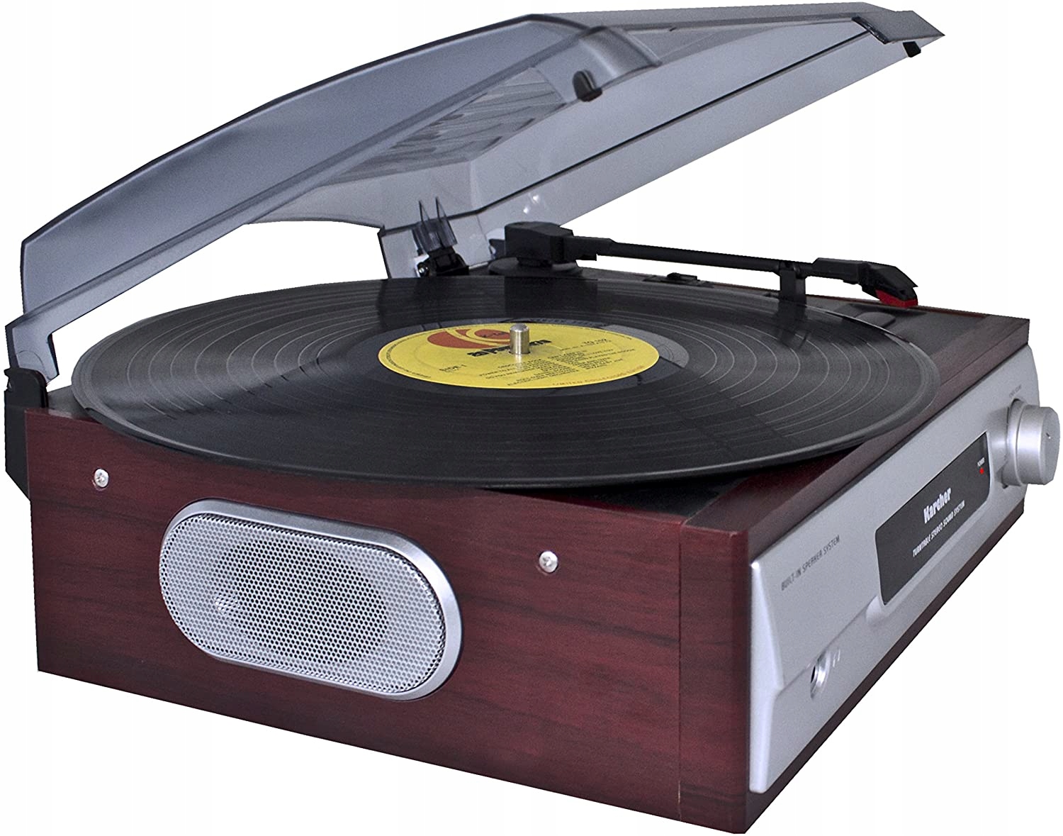 Gramofon stereo Karcher AG KA 8050 brązowo-srebrny HIT!