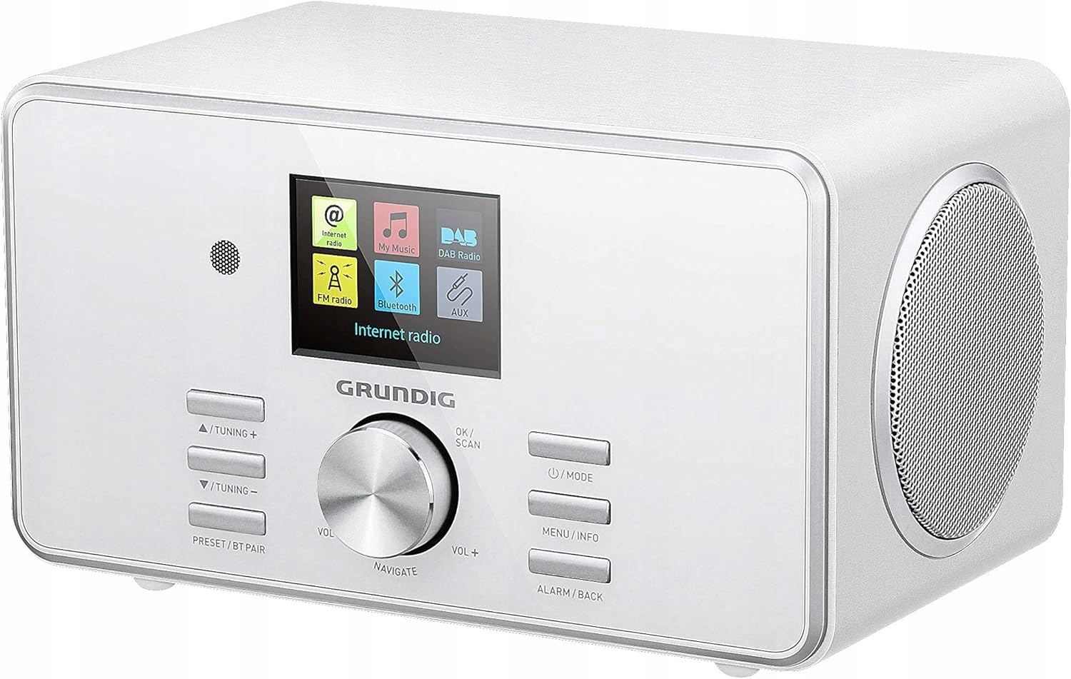 Radio sieciowe internetowe Grundig DTR 5000 X Biały Bluetooth DAB+ FM