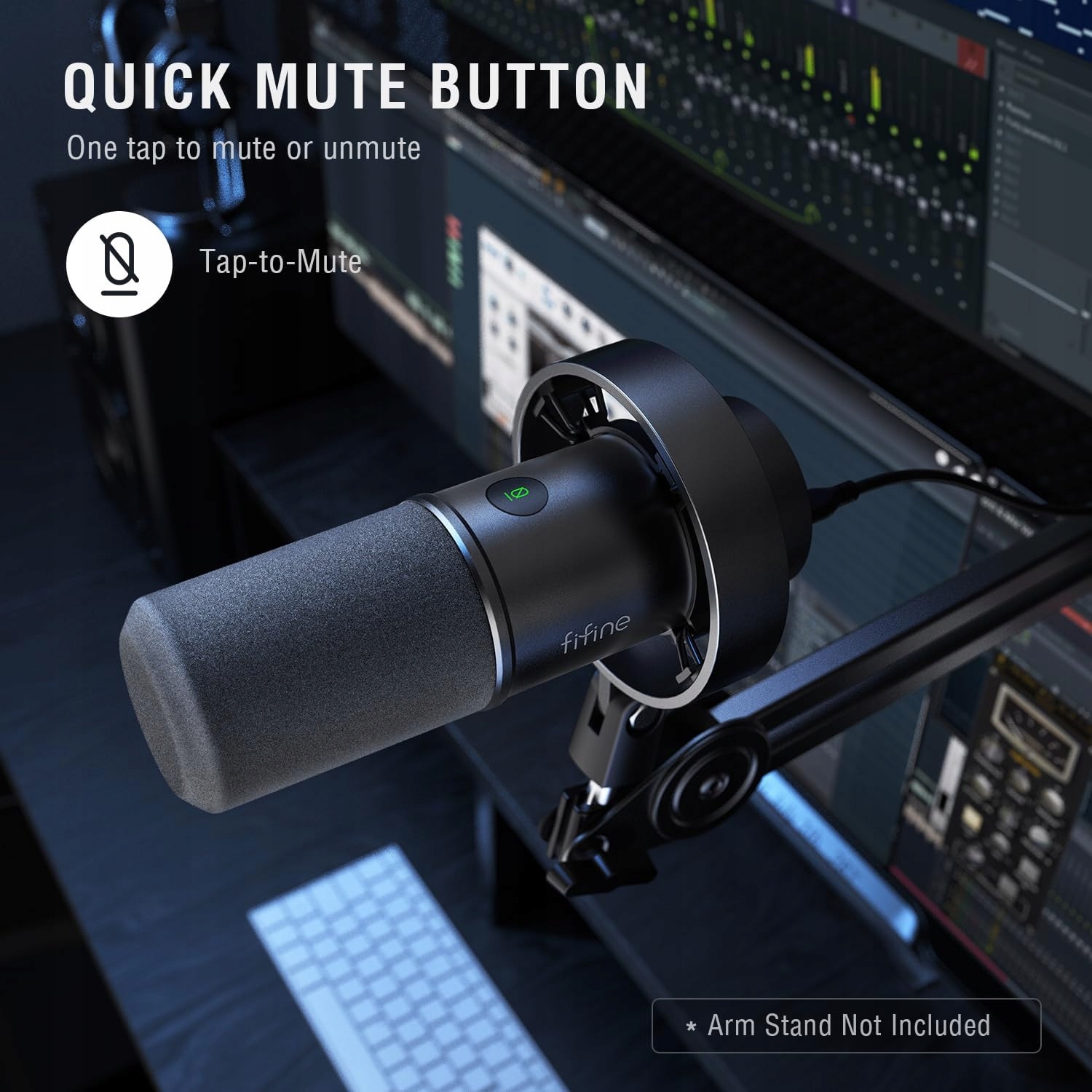 FIFINE K688 MIKROFON KOMPUTEROWY GAMINGOWY DYNAMICZNY USB XLR POP FILTR