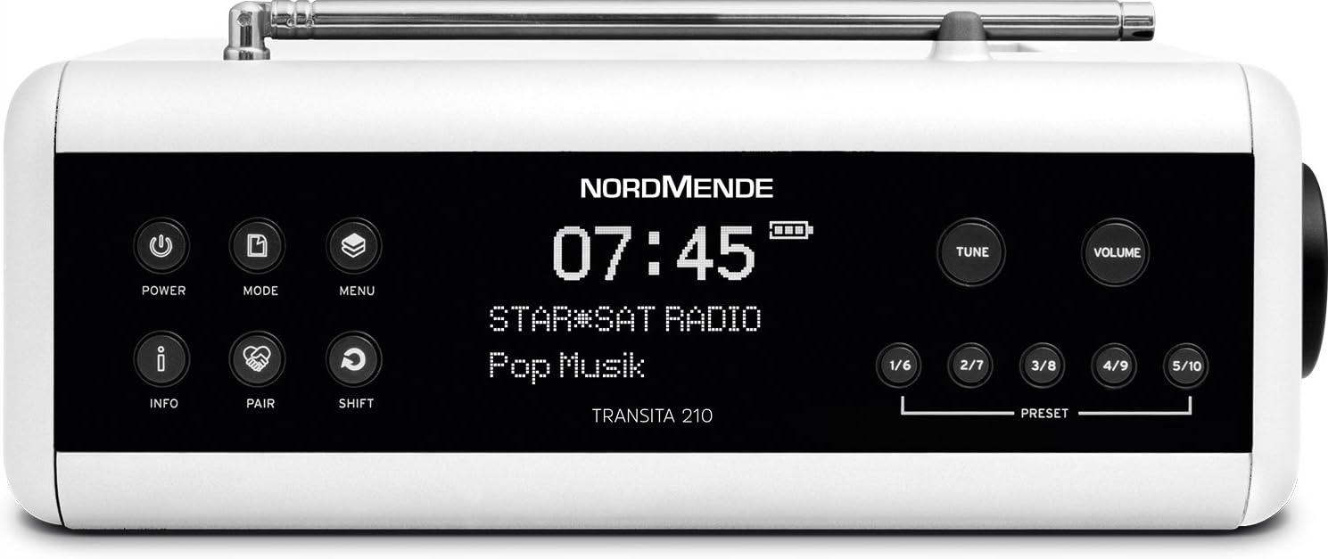 Radio sieciowo-bateryjne przenośne DAB+ FM Nordmende Transita 210 Bluetooth