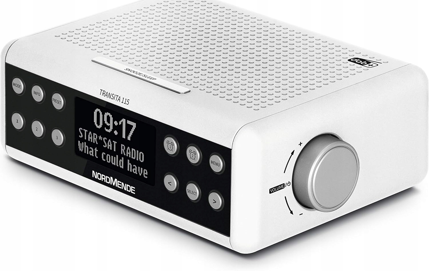 Radio sieciowe DAB+ FM TechniSat Transita 115 Biały budzik, timer HIT!