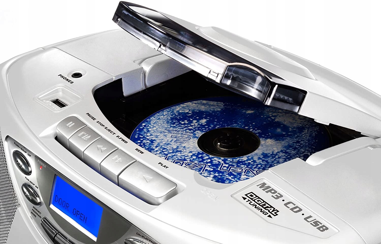 Radioodtwarzacz Karcher RR 510N Biały Odtwarzacz CD, Stereo, Bluetooth