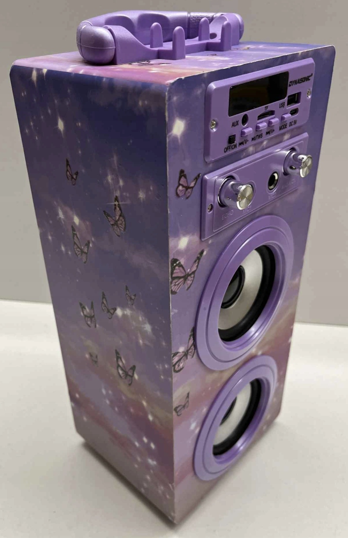 Głośnik przenośny Dynasonic Bluetooth FM AUX USB + Mikrofon