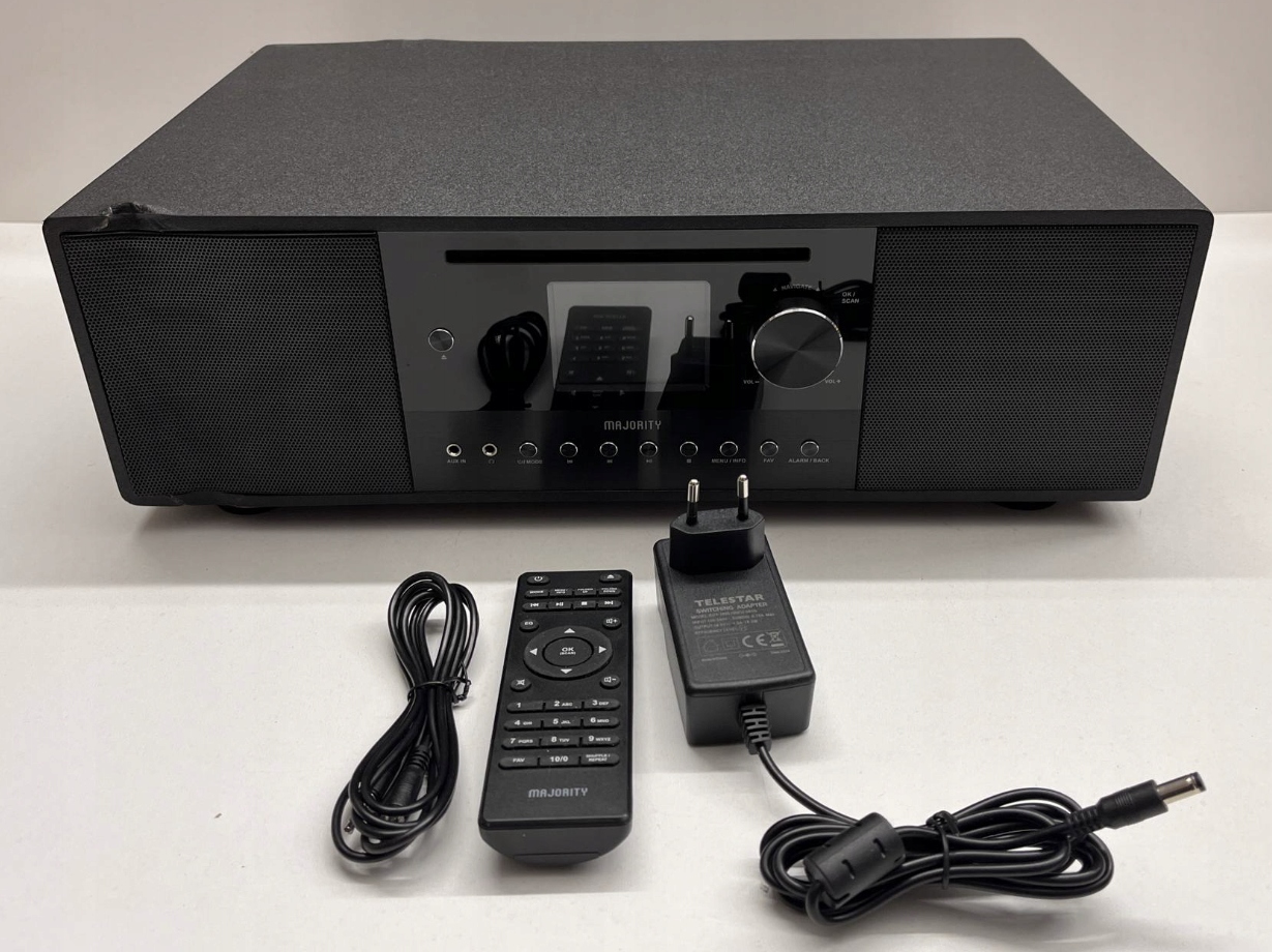 Radio sieciowe DAB+, FM, internetowe Majority Quadriga Bluetooth CD 120 W