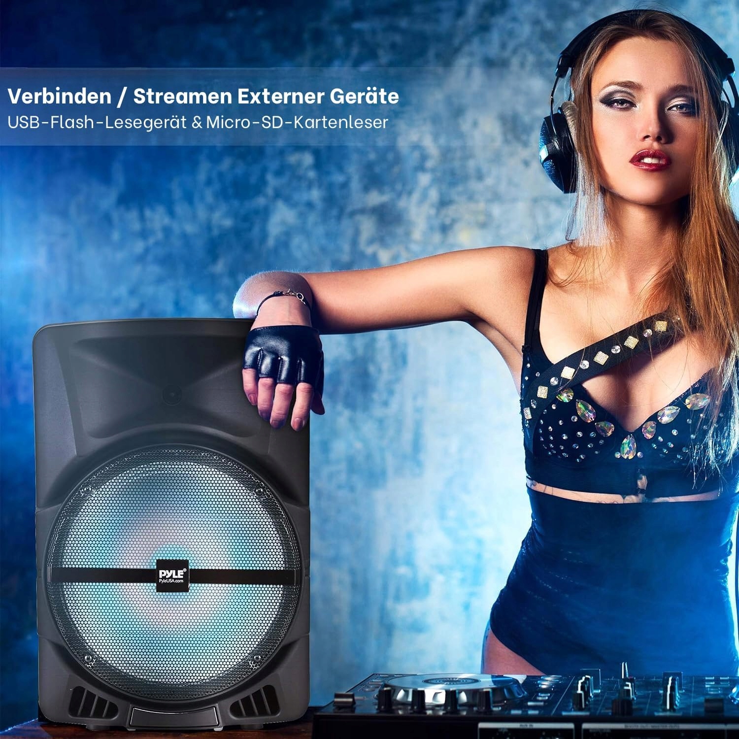 GŁOŚNIK BEZPRZEWODOWY BLUETOOTH SUPER BASS PYLE 800W Partybox PPHP1544B HIT