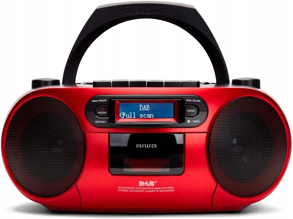 BOOMBOX RADIOODTWARZACZ AIWA BBTC-660DAB/RD DAB+ BLUETOOTH CD FM USB