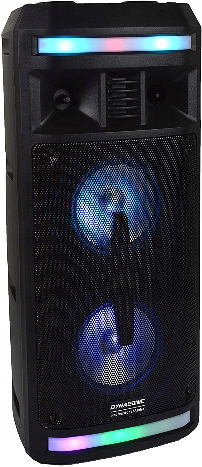Przenośny głośnik bluetooth DYNASONIC DY-65201 USB Oświetlenie RGB HIT!