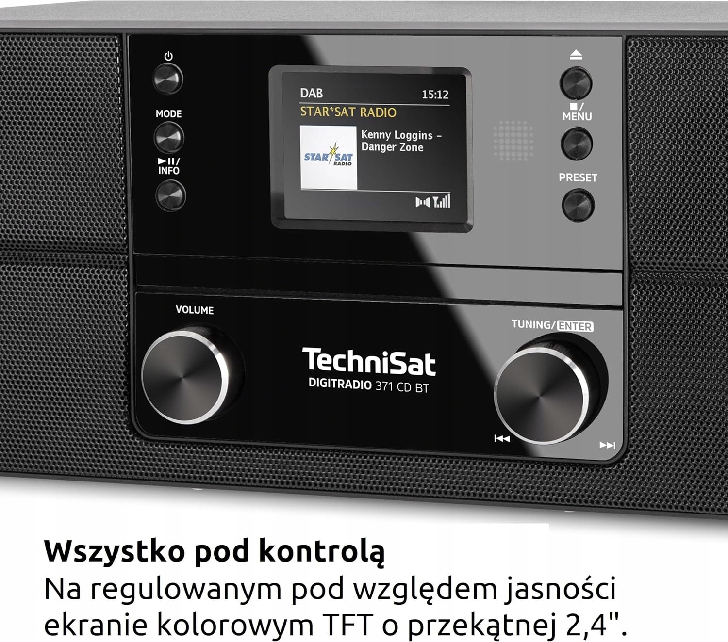 Radio sieciowe DAB+, FM TechniSat DigitRadio 371 CD Bluetooth Czarny Pilot