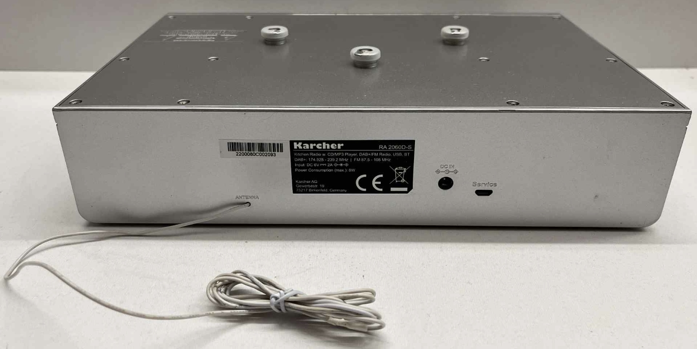 Radio Podszafkowe sieciowe DAB+, FM Karcher RA 2060D-S Srebrny
