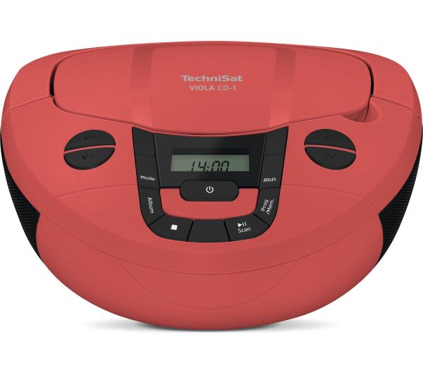 Radioodtwarzacz TechniSat VIOLA CD-1 LCD DAB+ MP3 AUX Bluetooth czerwony