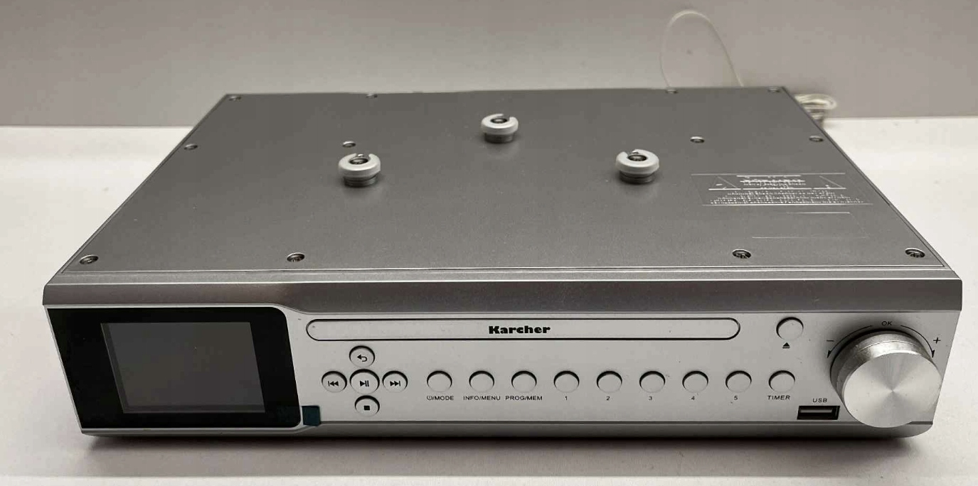 Radio Podszafkowe sieciowe DAB+, FM Karcher RA 2060D-S Srebrny