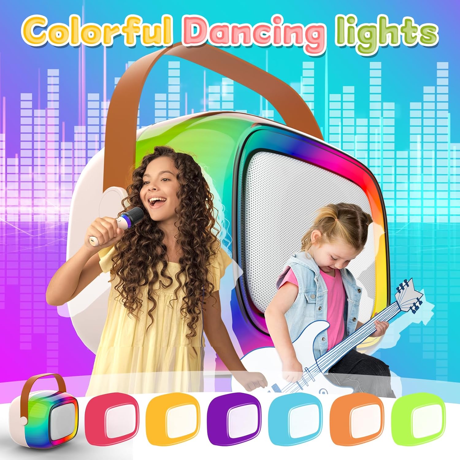 Karaoke GUYUCOM G1 przenośne głośnik karaoke Bluetooth + 2 Mikrofony HIT !