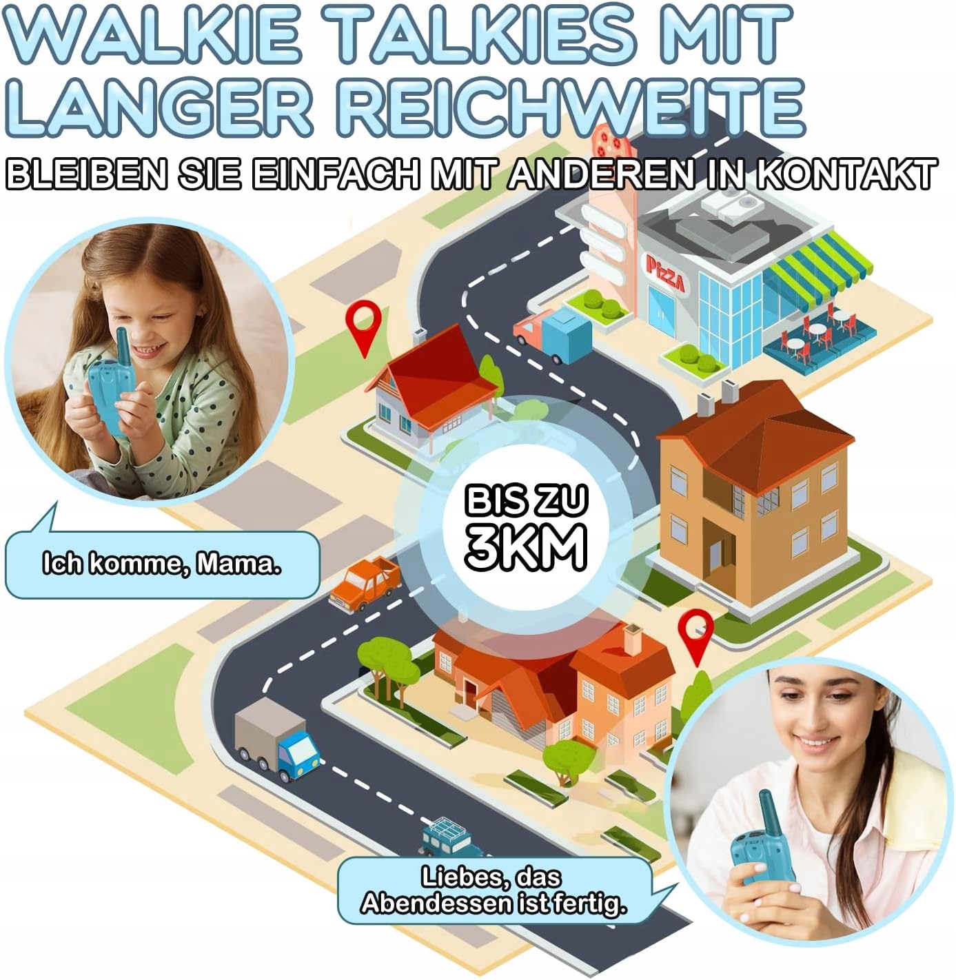 Walkie talkie dla dzieci Walkie Talkie T-888 wielokolorowy