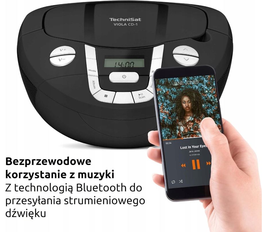 Radio sieciowe FM TechniSat VIOLA CD-1 CZARNY