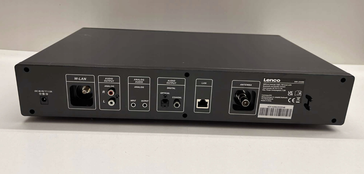 Radio Hi-Fi LENCO DIR-250BK DAB+ RDS USB Radio Internetowe Spotify WiFi