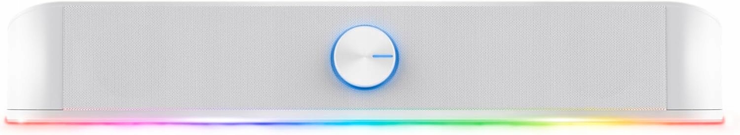 Trust Gaming GXT 619 W Thorne Soundbar Oświetlenie RGB 12W USB AUX Biały