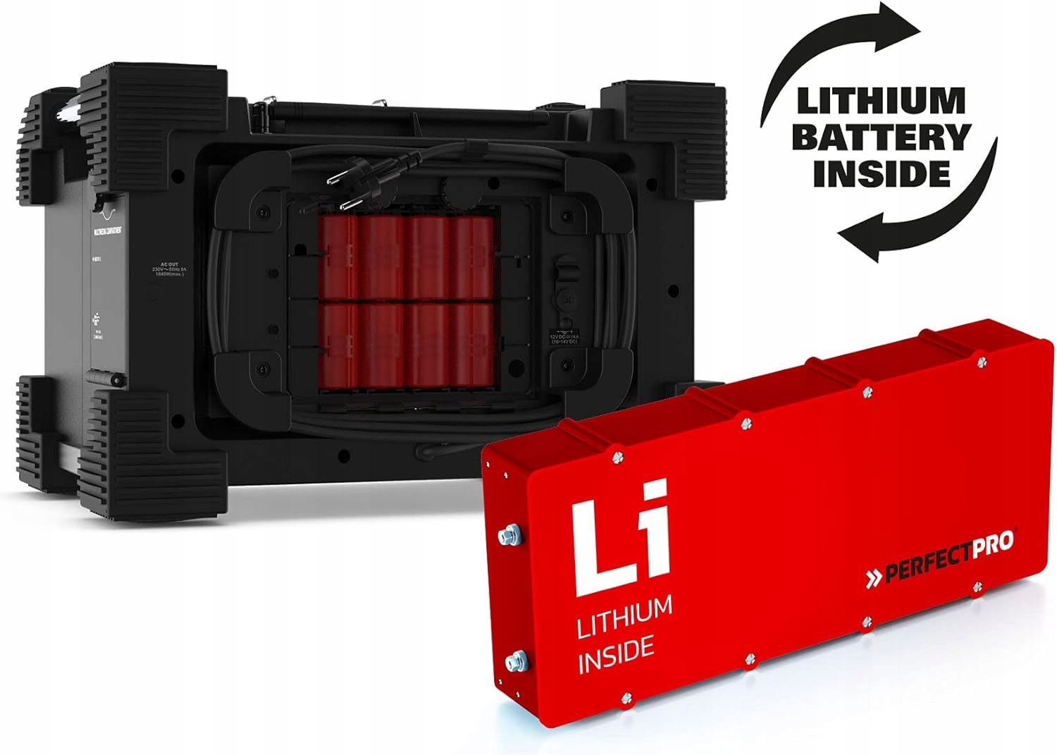 Radio Budowlane PerfecPro ROCKHART RH4 DAB+ i FM, Bluetooth Czarny
