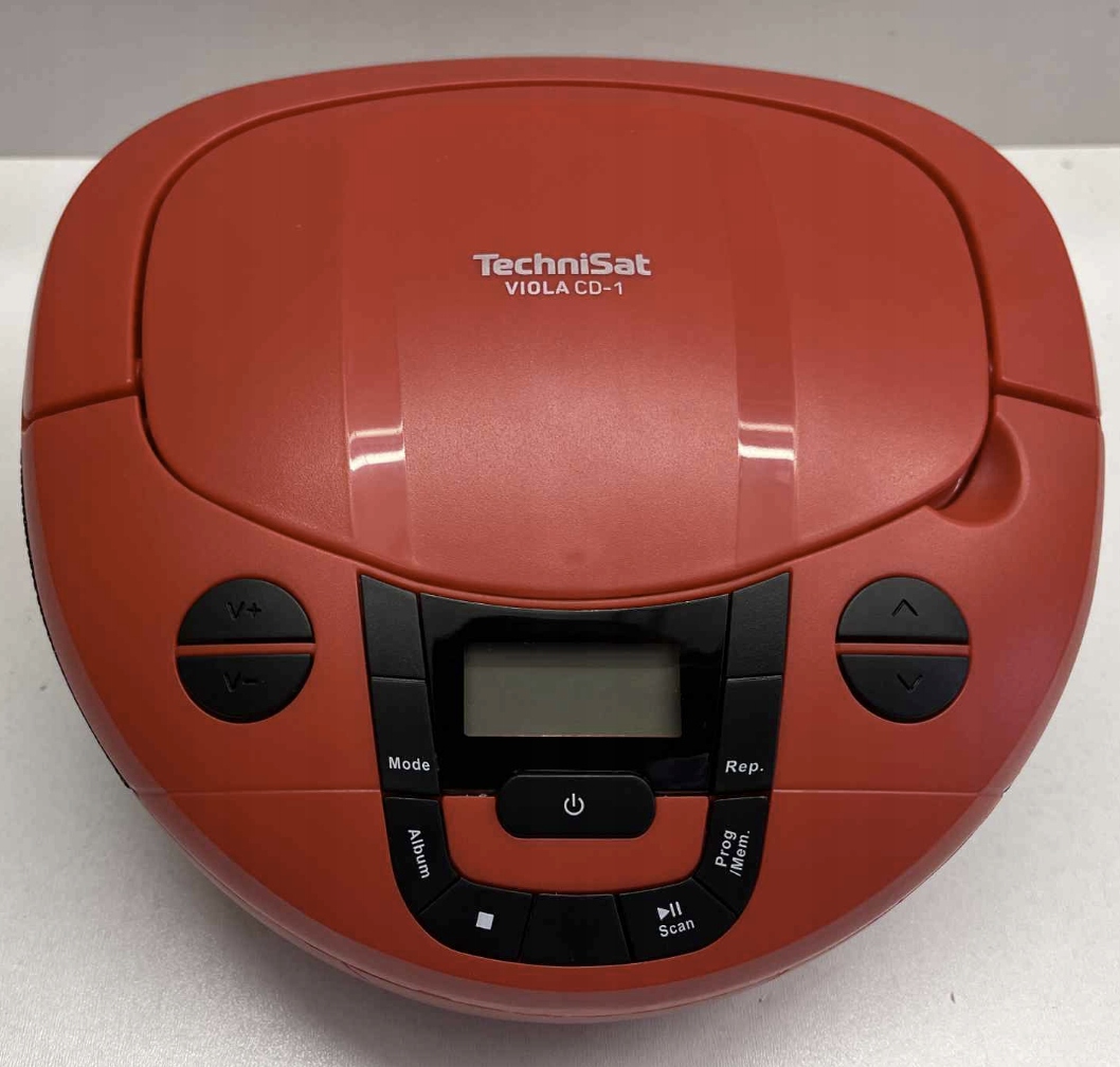 Radioodtwarzacz TechniSat VIOLA CD-1 LCD DAB+ MP3 AUX Bluetooth czerwony