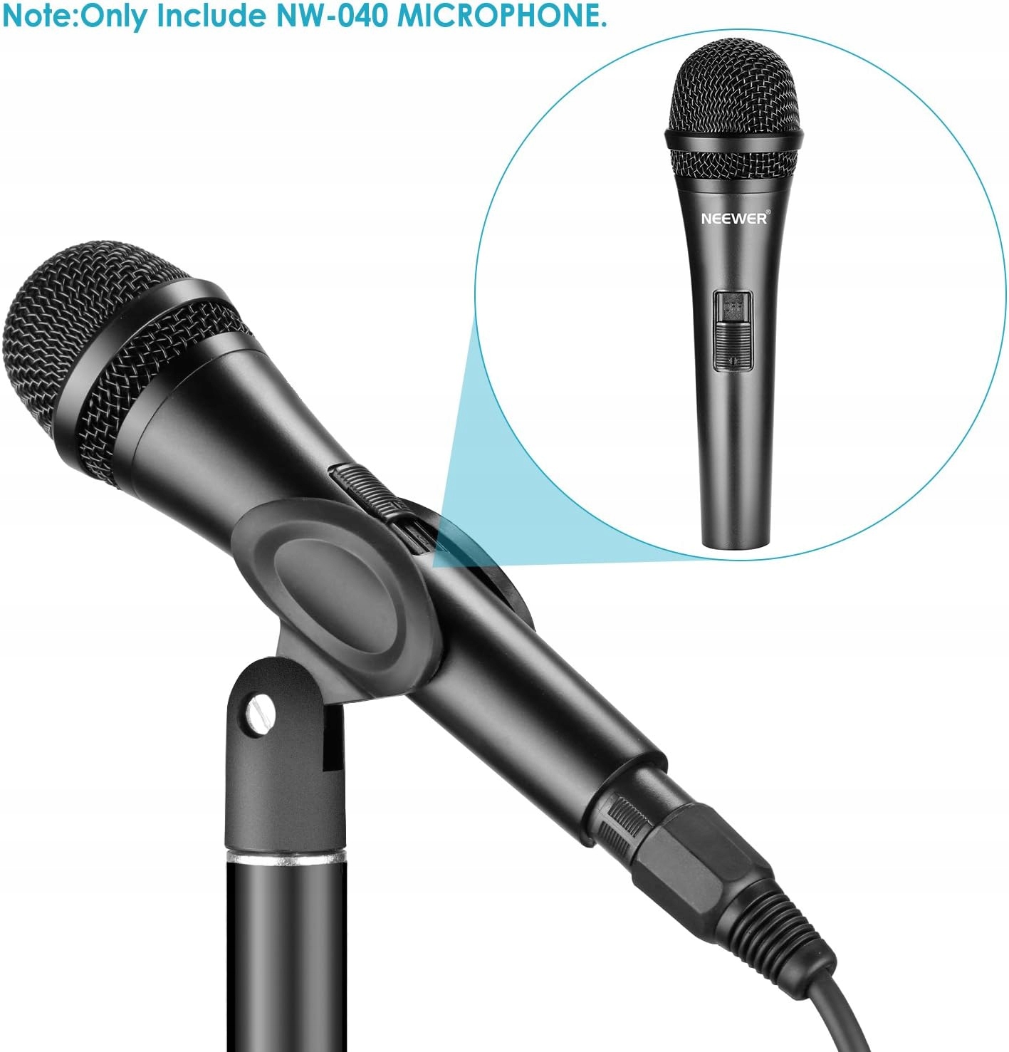 Neewer NW-040 profesjonalny mikrofon dynamiczny kardioidalny czarny