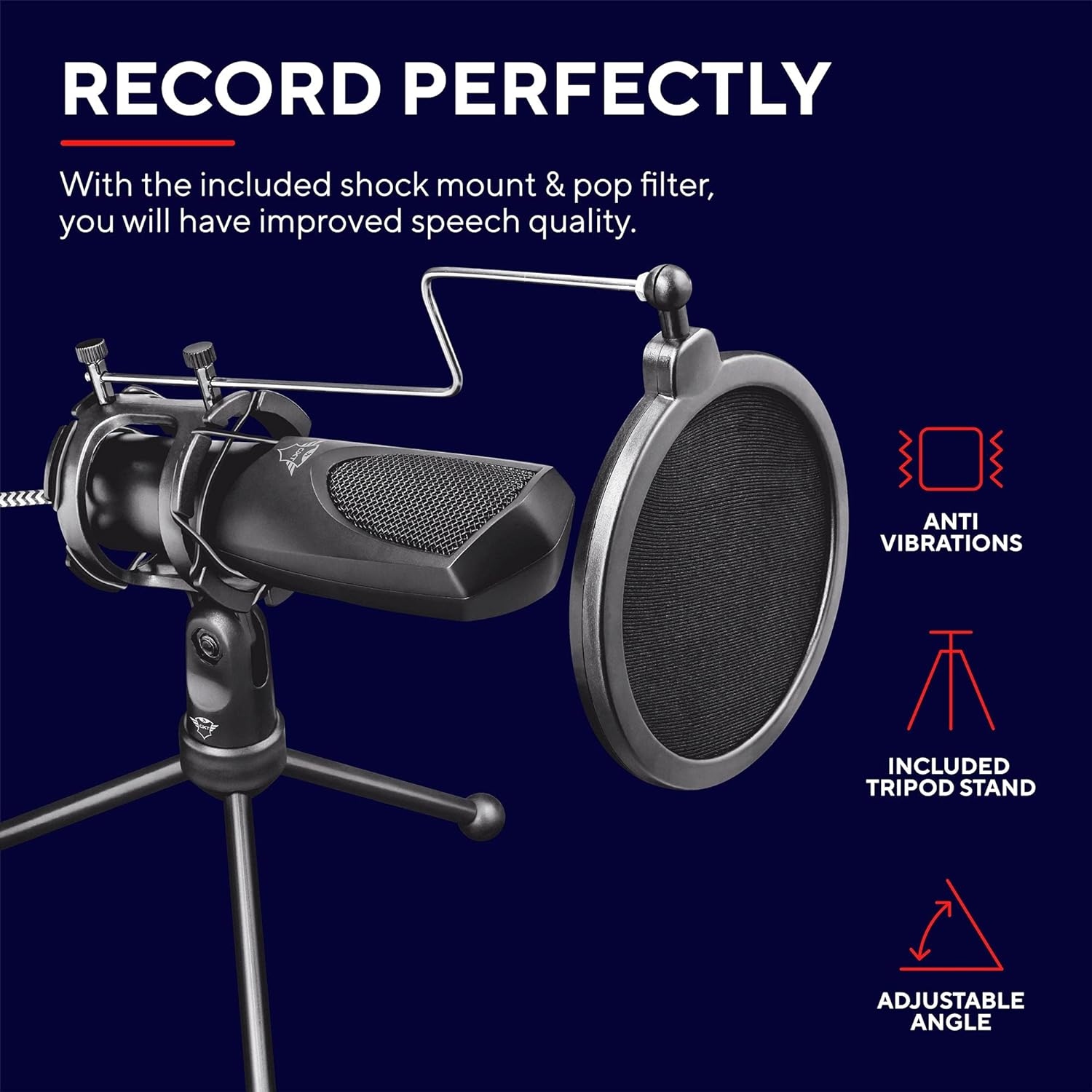 Trust Gaming GXT 232 Mantis 22656, Mikrofon Komputerowy ze Złączem USB