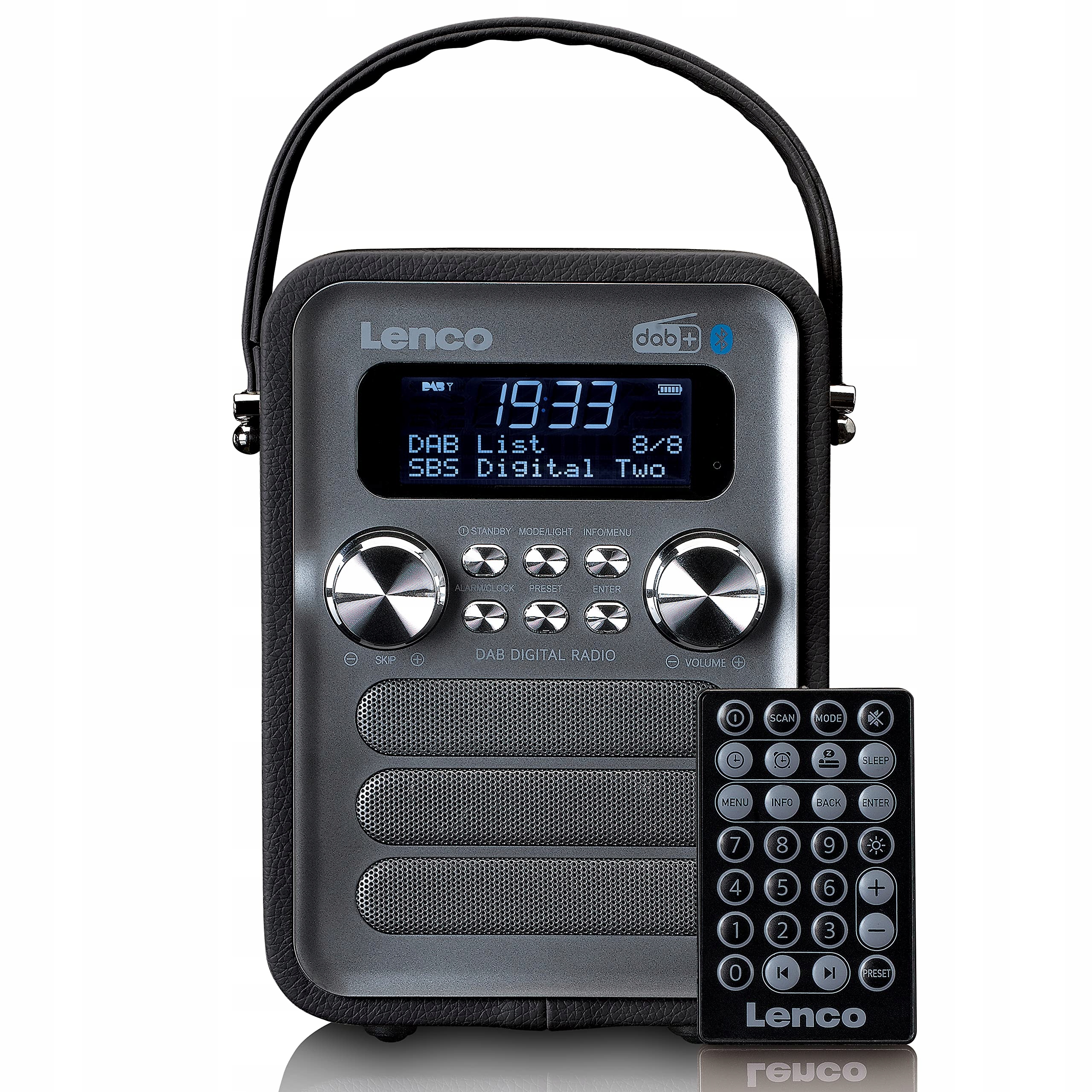 Radio przenośne sieciowo-bateryjne FM DAB+ Lenco PDR-051BK retro Bluetooth
