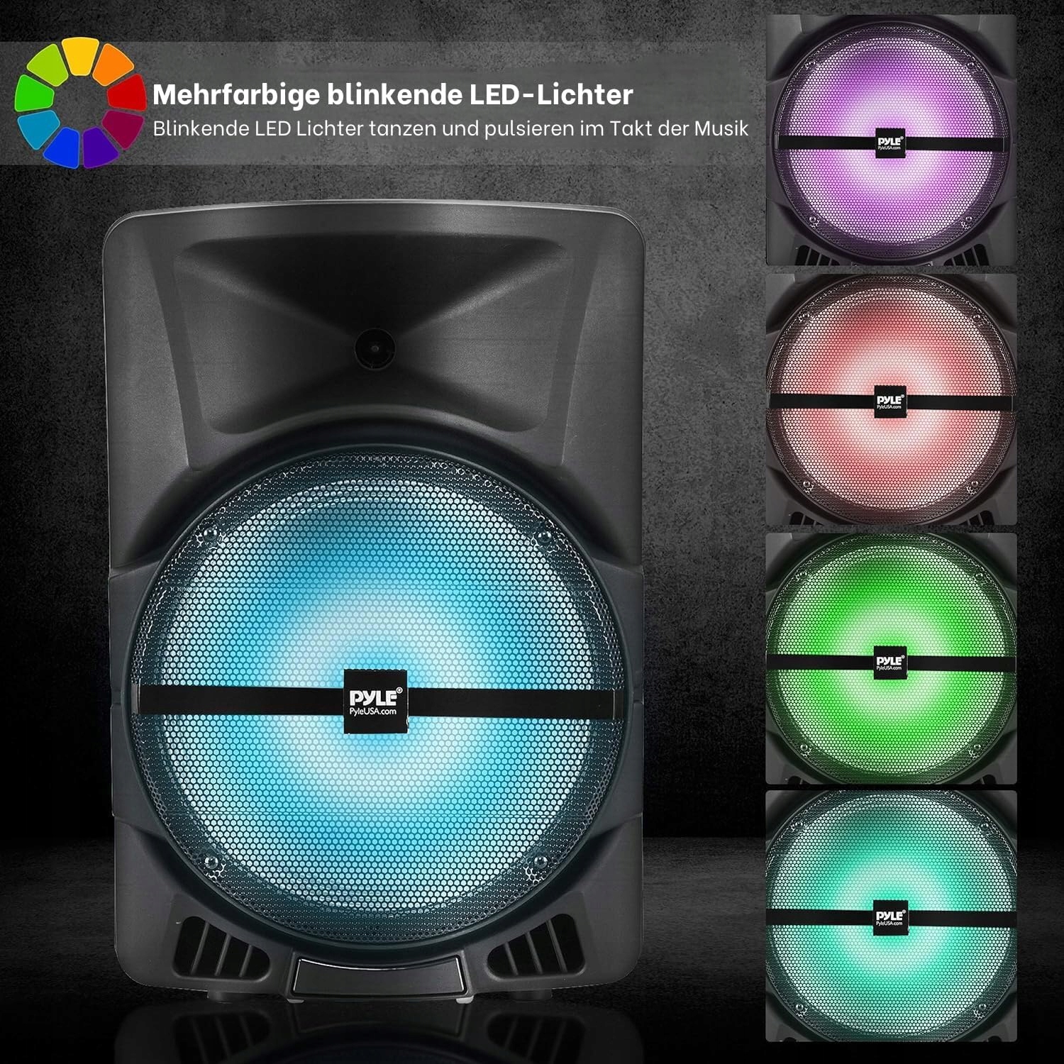 GŁOŚNIK BEZPRZEWODOWY BLUETOOTH SUPER BASS PYLE 800W Partybox PPHP1544B HIT