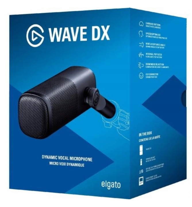 Mikrofon przewodowy Elgato WAVE DX USB Studyjny