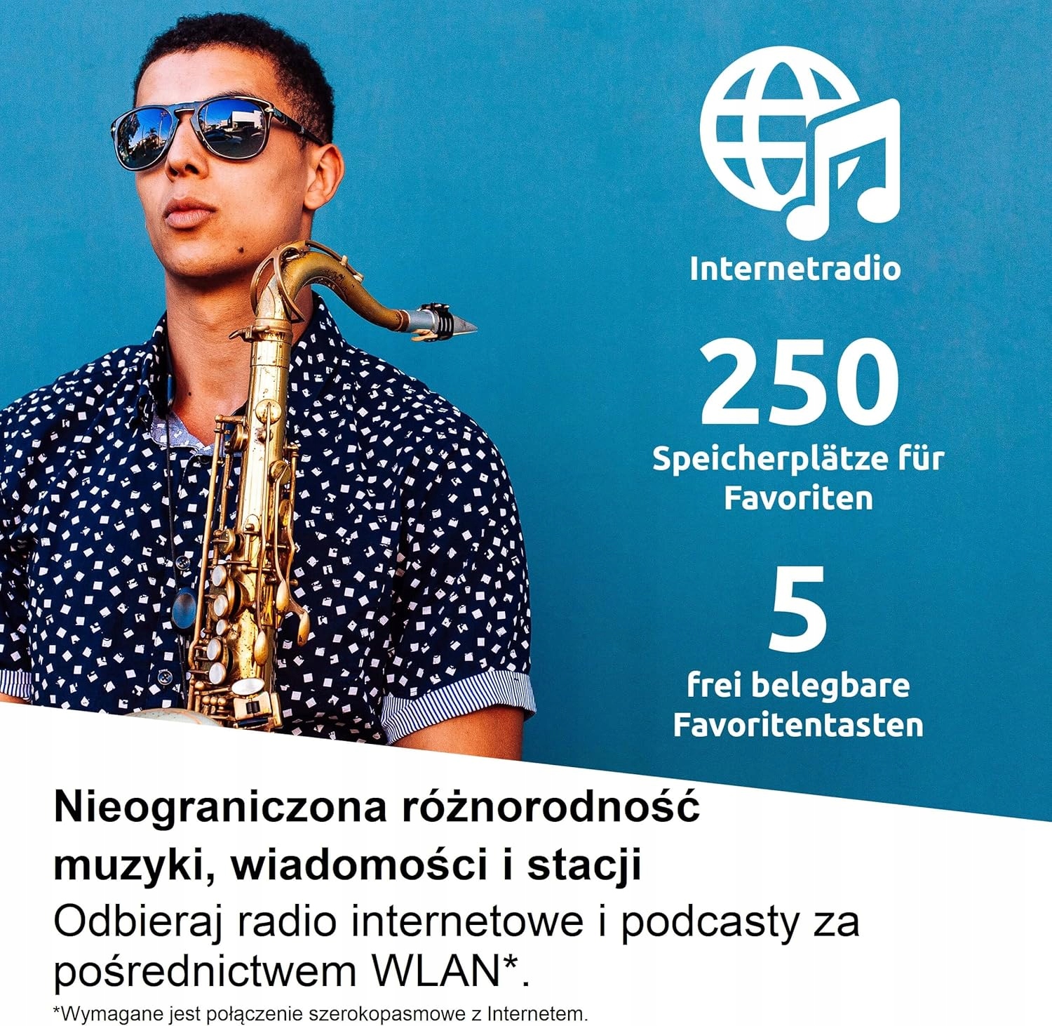 Radio sieciowe internetowe zegar budzik TechniSat Sternradio IR 2 Czarny