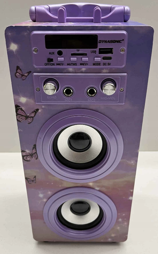 Głośnik przenośny Dynasonic Bluetooth FM AUX USB + Mikrofon