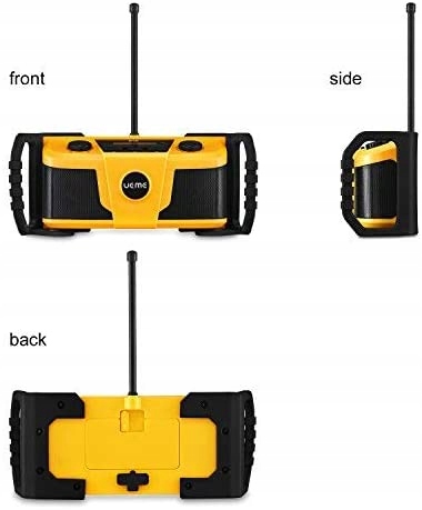 Radio budowlane Ueme DB322 DAB+ FM Bluetooth Żółty