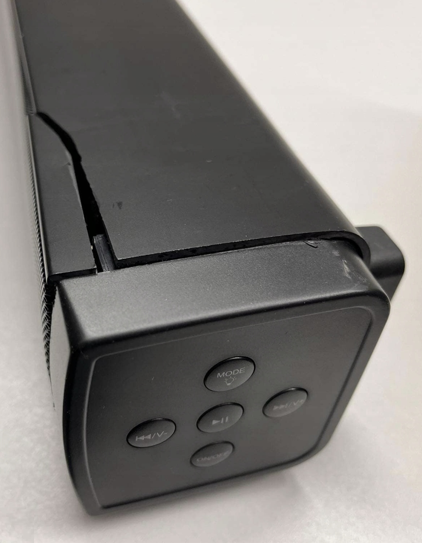 Foxnovo Soundbar MX2 z Bluetooth 6.0 Czarny z Niebieską Diodą LED 80W