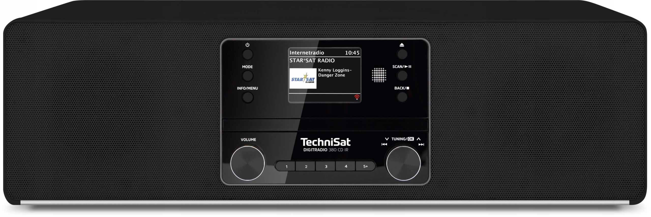 Radio sieciowe DAB+, FM, internetowe TechniSat DIGITRADIO 380 CD IR Czarny