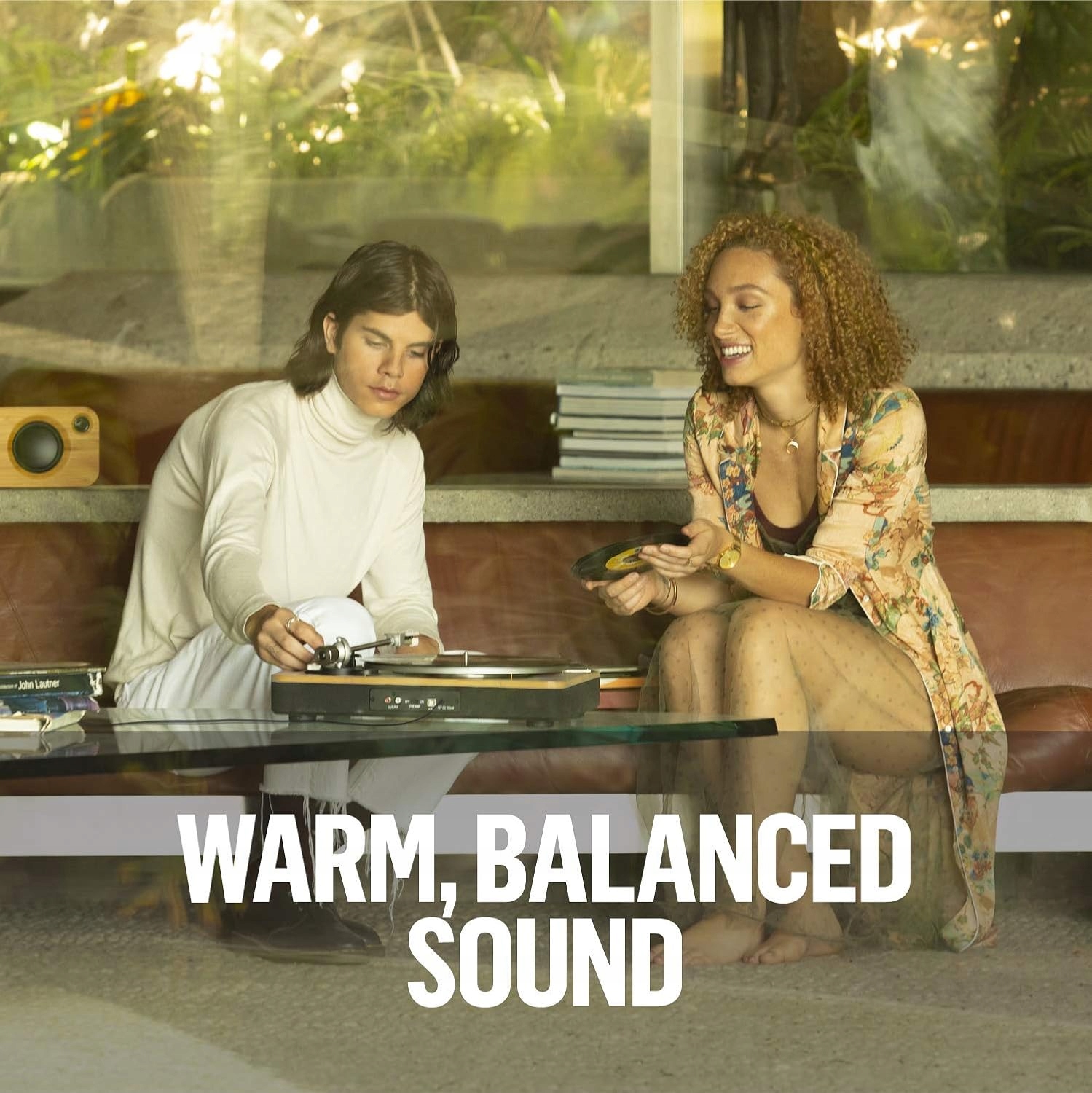 Gramofon House Of Marley Stir It Up Wireless Bluetooth brązowy Drewniany