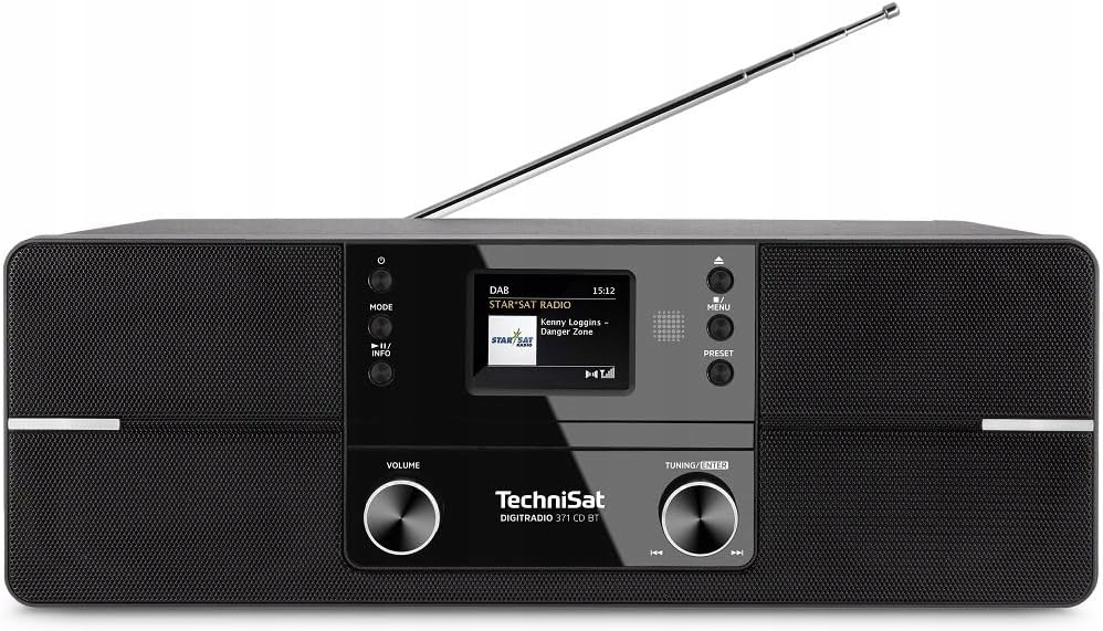 Radio sieciowe DAB+, FM TechniSat DigitRadio 371 CD Bluetooth Czarny Pilot