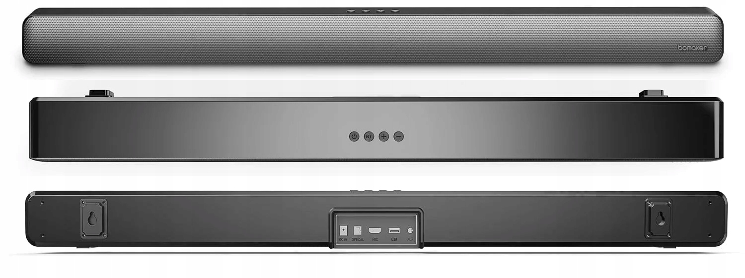 Soundbar Bomaker Odine IV 2.0 100W Bluetooth 5.0 HDMI ARC Czarny HIT !