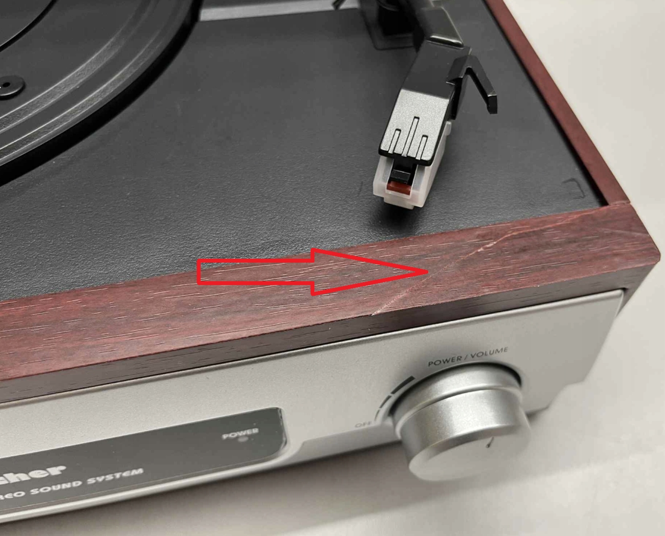 Gramofon stereo Karcher AG KA 8050 brązowo-srebrny HIT!