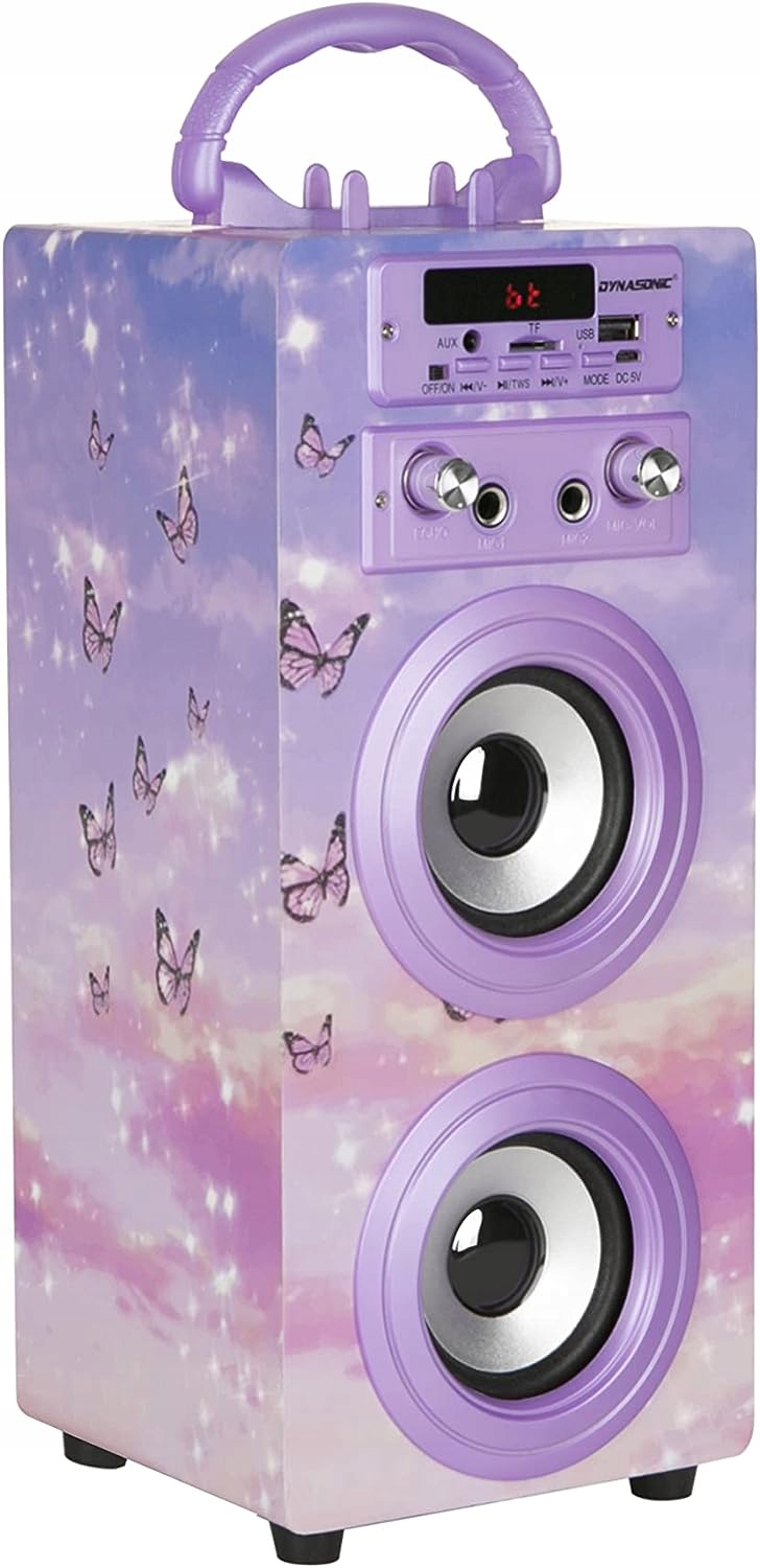 Głośnik przenośny Dynasonic Bluetooth FM AUX USB + Mikrofon