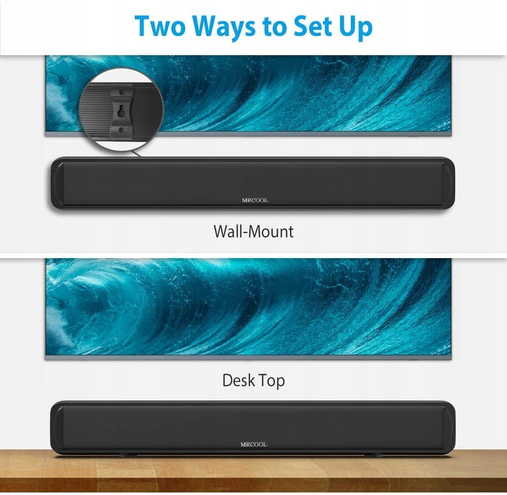 Soundbar Mrcool SB-001 2.0 30 W Bluetooth AUX OPT